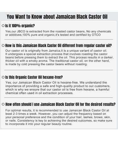 GoldWorld 100% Organic Pure Black Castor Oil - Cold Pressed Hair & Eyebrow Growth Serum | Hexane Free Unrefined Castor Oil for Skin & Body in Glass Bottle - Buy Online on GoSupps.com