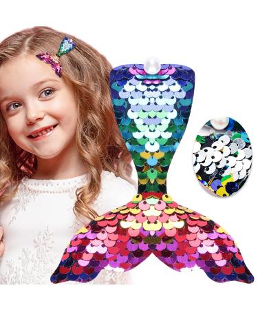 Mermaid Shaped Hair Clips for Girls - Cute Sequin Hairpins & Styling Accessories | Baby Girls 1 Pack - Buy Online on GoSupps.com