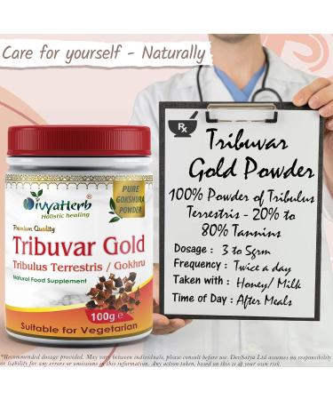 Tribuvar Gold Powder (Gokhru-Gokshura) - Natural Testosterone Booster - Buy Online on GoSupps.com