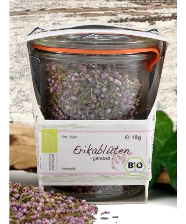 Dried Organic Flowers in a Jar | Handmade Flower Tea | Premium Quality Heather Flowers | Unique Reusable Gift - Buy Online on GoSupps.com