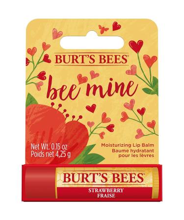 Burt's Bees 100% Natural Strawberry Lip Balm - Moisturizing Beeswax & Fruit Extracts | International Shipping - Buy Online on GoSupps.com
