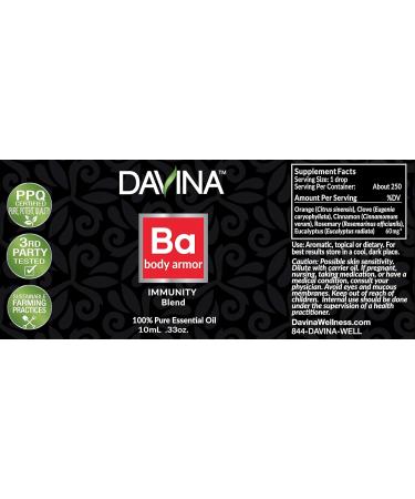 Body Armor Pure Essential Oil Blend 10ml by Davina - Buy Online on GoSupps.com