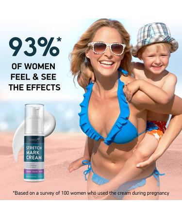 Stretch Mark Cream - Maternity Skin Care with Collagen, Jojoba, and Olive Oil - Prevents and Fades Stretch Marks - Hydrating Belly Lotion for Pregnant Women - 4 oz - Buy Online on GoSupps.com