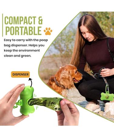 Petclay Biodegradable Dog Poop Bags - 225 Leak Proof & Thick Waste Bags - Buy Online on GoSupps.com