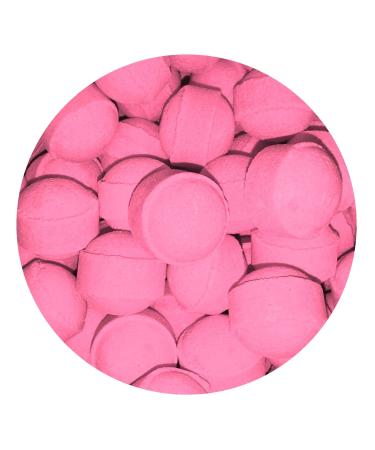 30 x Scented Bath Marbles Fizzers Mini Bombs in Gift Bag (Rhubarb Custard)