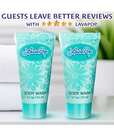 LavaPop - Travel Size Body Wash - Iris Violet & Amber 0.7 fl oz 100 Pack - Delight Your Guests with Calming & Comforting Body Wash - Bulk Hotel Toiletries for Airbnb Motels & Guest Rooms - Buy Online on GoSupps.com
