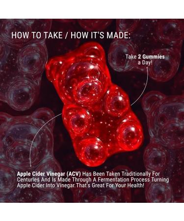 ENERGI Apple Cider Vinegar Gummies 1000mg Per Serving with Folic Acid Vitamin B12 and Pomegranate & Beet Juice Immune Support Supplement 60 ACV Gummies - Buy Online on GoSupps.com
