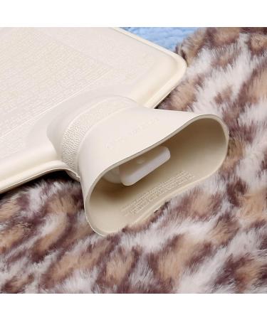 Leopard Hot Water Bottle with Soft Cover | 1L Natural Rubber | Warmth & Comfort for All - Buy Online on GoSupps.com