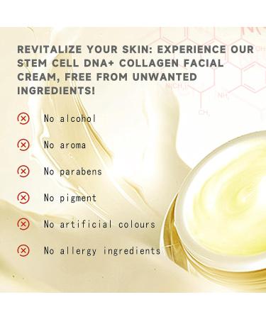 PrimeCove - Stem Cell DNA+ Collagen Facial Cream (50g) | Hydrate Combat Aging & Soothe | Powerful Ingredients - Grape Fruit Cell Extract Hydrolyzed Collagen & More - Buy Online on GoSupps.com