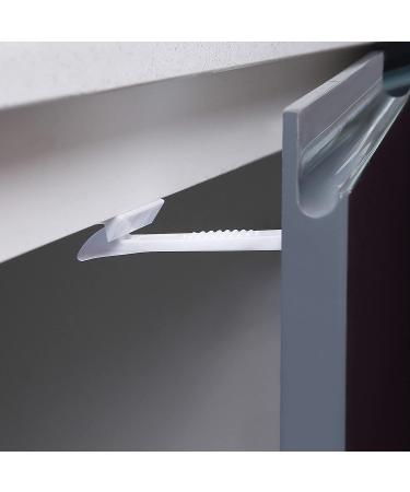 Dreambaby Adhesive Safety Latches - White 8 Pack | Childproof Drawers & Cabinets - Buy Online on GoSupps.com
