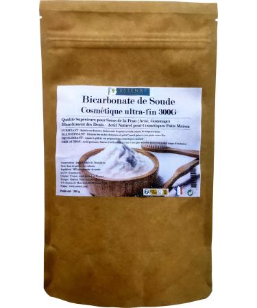 Bicarbonate de Soude Cosm tique 300G Ultra-Fin - Blanchiment des Dents Soins de la Peau (Acn Gommage) - Actif Naturel pour Cosm tiques Faits Maison - Qualit Sup rieure - Est nat