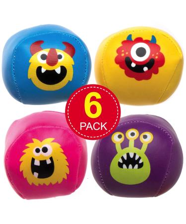 Baker Ross Ax273 Monster Bunch Mini Soft Balls - 6 Fun Winter Toys for Kids | Perfect for Parties & Gifts - Buy Online on GoSupps.com