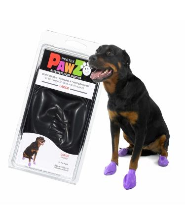 PAWZ PAWB-L dog boots black L (1 pack) L black