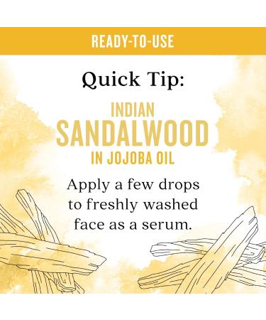 Aura Cacia Indian Sandalwood Essential Oil in Jojoba Oil - 0.5 fl. oz | Premium Natural Aromatherapy | International Shipping - Buy Online on GoSupps.com