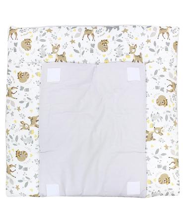 TupTam Changing Mat with 2 Terry Cloth Covers | Wild Animals Design | 70x70 cm | Perfect for Baby Care - Buy Online on GoSupps.com