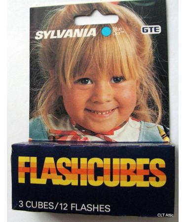 Sylvania Blue Dot FlashCubes, Flash Cubes (3 cubes,12 Total Flashes)
