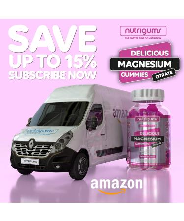 NUTRIGUMS High Strength Magnesium Citrate 1250mg & Vitamin C Gummy | 60 Vegan Gummies | Mixed Berry Flavour | Energy & Bone Support - Buy Online on GoSupps.com