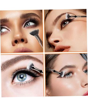 Premium 2PCS Folding Angle Mascara Brush - 6.8 Inch Synthetic Fibre Eyelash Tool for Effortless Application & Natural Lifted Effects - Buy Online on GoSupps.com