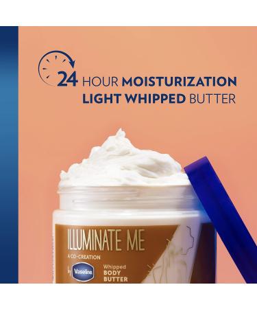 Vaseline Illuminate Me Body Butter - Radiant Whipped Shea Butter for Melanin-Rich Skin | 11 Oz Ea (Pack of 2) - Buy Online on GoSupps.com