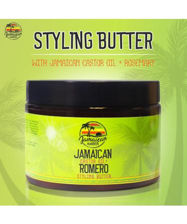 Jamaican Amber Rosmarin Hair Styling Gel - 12 fl oz - Nourishing Castor Oil Formula for Stronger Hair & Promotes Growth - Buy Online on GoSupps.com
