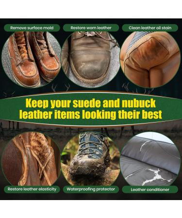 KIEMT Premium Suede & Nubuck Care Kit | Leather Cleaner Conditioner & Water Repellent Protector for Shoes Sofas & More - Buy Online on GoSupps.com