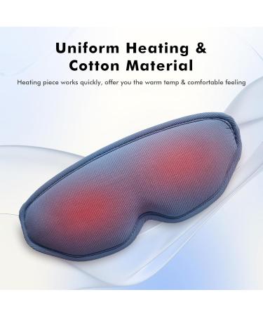 Best Heated Eye Mask for Dry Eyes - Smart Temp Control - Relief for Stye, Chalazion, Blepharitis - 3D Eye Mask for Sleep & Migraine - Light Blue - Buy Online on GoSupps.com
