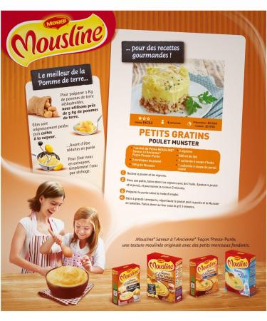 Maggi Mousline Puree Old-Fashioned Press - Puree (3 Sachets) - 375g - Buy Online on GoSupps.com