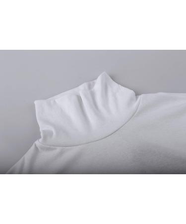 Dermipro Men's Slim Fit Turtleneck Long Sleeve Pullover - Large White - Buy Online on GoSupps.com