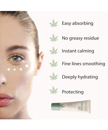 Revuele Hemp Me Bio Eye Contour Cream - 100% Natural Cold-Pressed Hemp Oil & Sweet Almond Oil Moisturizer 35ml - International Shipping Available - Buy Online on GoSupps.com