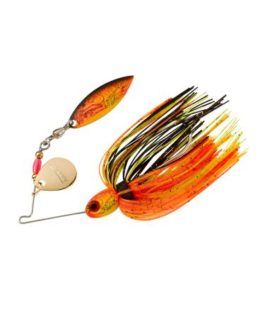 BOOYAH Pond Magic Small-Water Spinner-Bait Bass Fishing Lure Pond Magic Real Craw Sunrise Craw
