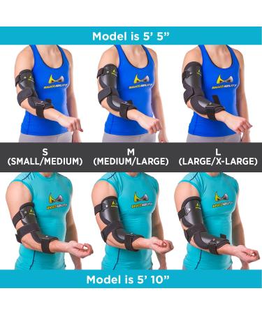 BraceAbility Cubital Tunnel Syndrome Elbow Brace - Ulnar Nerve Pain Relief | Arm Immobilizer for Hyperextended Elbow - Size M/L - Buy Online on GoSupps.com