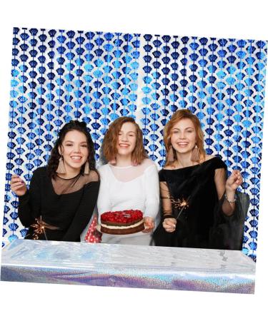 Ciieeo Shell Rain Silk Curtain - Stunning Fringe Backdrop & Party Decor for Birthdays & Events - Buy Online on GoSupps.com