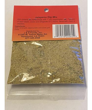 Cajun Country Jalapeno Dip Mix - 1 oz Packet (NoMSG, Makes 2.5 Cups) | Shop Now - Buy Online on GoSupps.com