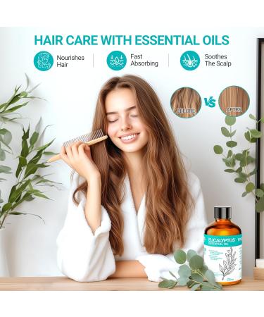 ENYORLI Eucalyptus & Rosemary Essential Oil Bundle for Romantic Atmosphere Aromatherapy Set for Diffuser and Home Relaxation - Buy Online on GoSupps.com