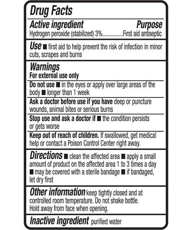 Amazon Basics Hydrogen Peroxide Topical Solution USP 32 Fl. Oz - Pack of 6 - Buy Online on GoSupps.com