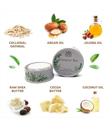 Relaxation Organic Unscented Solid Shampoo Bar for Damaged Hair - Nourishing Shea Butter & Oils Handmade in USA - Ideal for Normal & Sensitive Skin - Buy Online on GoSupps.com