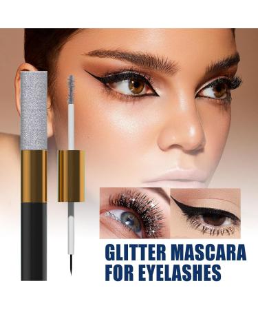 Glitter Mascara Glitter Eye Makeup Smudge-Proof Mascara Lashes and Brows Makeup Eye Liner Mascara Glitter Lashes Mascara Eye Makeup for Lashes Smudge-Proof Glitter Mascara - Buy Online on GoSupps.com