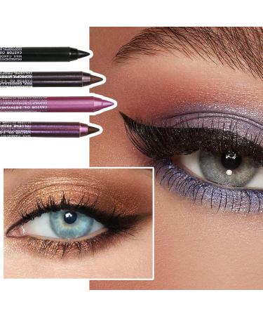 Eyeliner Pencil 4Pcs 4 Colors Smudge-proof Pearl Long Lasting Glitter Eye Liner 8.5g Waterproof Makeup Eyeliner Eyeshadow Pencil Style1 Style 1 - Buy Online on GoSupps.com