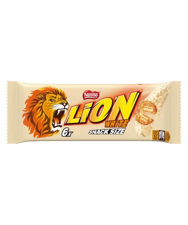Lion - White Coated Bars - 6 bars of 30g