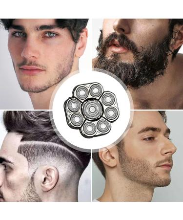 Buy Vesone Silver Replacement Cup Heads for Men - Extreme Speed 9-Head Universal Attachment for Body Hair Removal - Buy Online on GoSupps.com