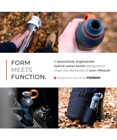 Promixx Protein Shaker Bottle 760ml - Durable Odorless Sports Shaker for Protein Shakes & Hydration - Graphite Gray - Buy Online on GoSupps.com