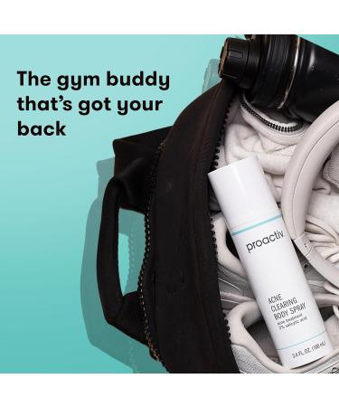 Proactiv Acne Clearing Salicylic Acid Body Spray Multi-directional Mist for Back Chest Shoulders After Gym or Sweat Formulated for Acne-prone Skin 3.4 Fl Oz - Buy Online on GoSupps.com