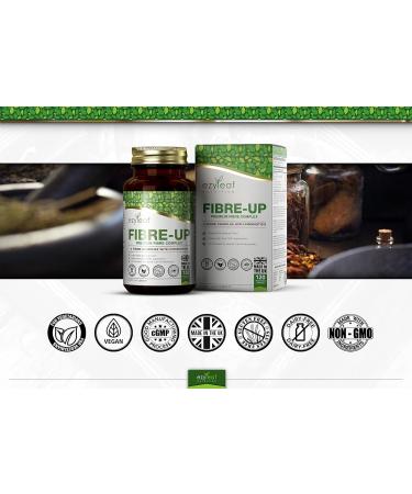 Ezyleaf Fiber Psyllium Husk Probiotic 1000mg | 120 Vegetable Capsules | Konjac Glucomannan Fiber-Up Gum Acacia Prebiotic Fiber Inulin L-Acidophilus | Allergen Free | ISO UK Certified - Buy Online on GoSupps.com