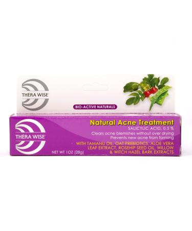Thera Wise Natural Acne Treatment for Treating Whiteheads Blackheads Pimples and Skin Issues with Bio-Active Ingredients