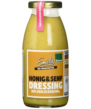 Emils Organic Dressing Honey and Mustard pack of 6 (6 x 250 ml)