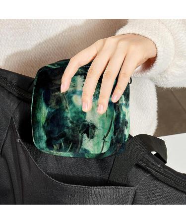 Fantasy 3D Dinosaurs Sanitary Napkin Storage Bag - Portable & Stylish for Women Girls & Menstrual Cups - Buy Online on GoSupps.com