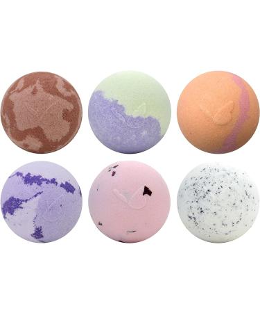 6 Piece Bath Bomb Gift Set - Natural Moisturizing Bath Bombs for Women and Men - Handmade, Relaxing, Rejuvenating, and Beautifully Scented - Buy Online on GoSupps.com