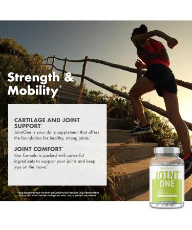 JointOne Joint Support by NutraOne - Joint Supplement for Women and Men to Help Maintain Joint Health with Collagen Glucosamine and Turmeric* (90 Capsules) - Buy Online on GoSupps.com