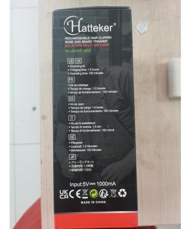 Hatteker Professional Hair Clipper Hair Trimmer Beard Trimmer Waterproof Hair Cutting Kit Barber Clipper Cordless Nose Trimmer Detail Trimmer - Buy Online on GoSupps.com