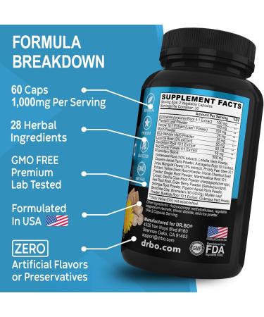 Lymphatic Drainage Supplements - Herbal Cleanse Pills with Echinacea Ginger & More for Lymph Node Detox | International Shipping - Buy Online on GoSupps.com